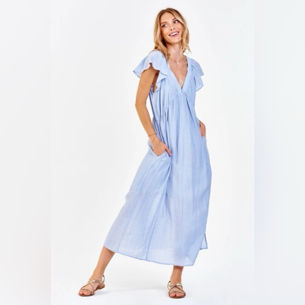 Dear John Women's Light Blue Midi Dress